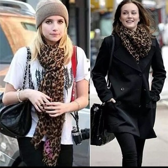 Accessories - New! Animal Print Chiffon Scarf